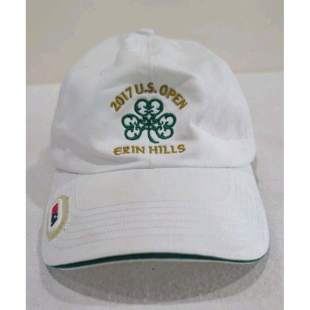 U.S. OPEN 2017 Erin Hills Golf Adjustable White Cap Hat USGA